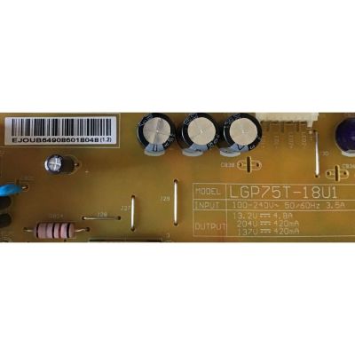 KIT DE TARJETAS PARA TV LG / NUMERO DE PARTE MAIN EBT65533205 / EAX67872805(1.1) / EAX67872805 / FUENTE EAY64908601 / 64908601 / LGP75T-18U1 / T-CON 5496A / 6871L-5496A / 6870C-0759B / PANEL NC750DQE-AAGR1 / MODELO 75UK6190PUB / 75UK6190PUB.BUSWLOR - Imagen 2